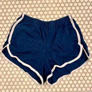 EUC Brandy Melville John Galt Track Shorts Navy ONE SIZE